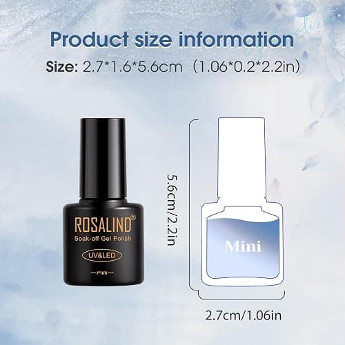 ROSALIND UV Nagellack Cat Eye, 12 Farben Silber Lila Braun Grün Rot Blau Magnetische Kristalle Gel Nagellack Katzenauge mit Magnet, Soak Off Mini Gel Nail Polish Cateye für Nail Art Maniküre thumbnail 8