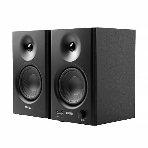 Edifier MR4 Powered Studio Monitor Speakers, 4" Active Near-Field Reference Speaker - Black (Pair) - Image 1