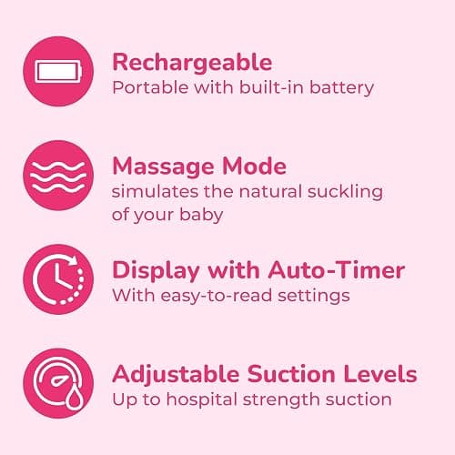Spectra S1 Plus Hospital Grade Double Electric Breast Pump with Rechargeable Battery, Blue thumbnail 3
