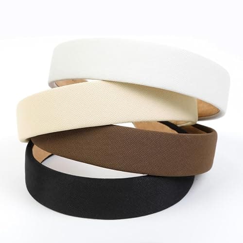 Huachi Headbands for Women Non Slip Trendy Headbands for Women’s Hair 1 inch Wide Cute Headband for Girls, Fall Head Bands Elastic Hair Bands for Womens Fashion Accessories for Women 4PCS thumbnail 3