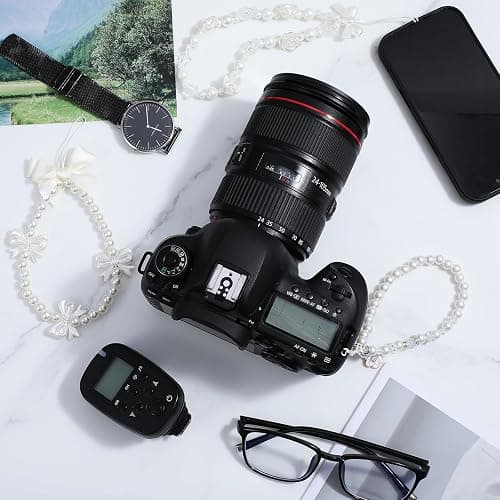 Ouligay 3pcs Beaded Phone Charm Wrist Strap Butterfly Bow Cell Phone Charm Strap Cute Flower Y2k Pearl Lanyard Jewelry for Camera Keychain Wallet Pendant Decor Kawaii Bracelet Chain Women thumbnail 6