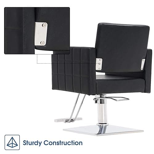 BarberPub Salon Chair for Hair Stylist Hydraulic Barber Styling Chair, Beauty Spa Equipment 8821BK thumbnail 5