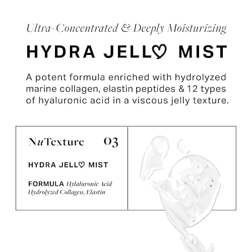 byAva Jelloskin Collagen Hydrating Face Mist, Korean Hyaluronic Acid Spray | Marine Peptides, Elastin and 8-form HA Jelly; Doubles as Toner, Primer and Glow-setting Refresh; Adenosine, 2 fl oz size thumbnail 2