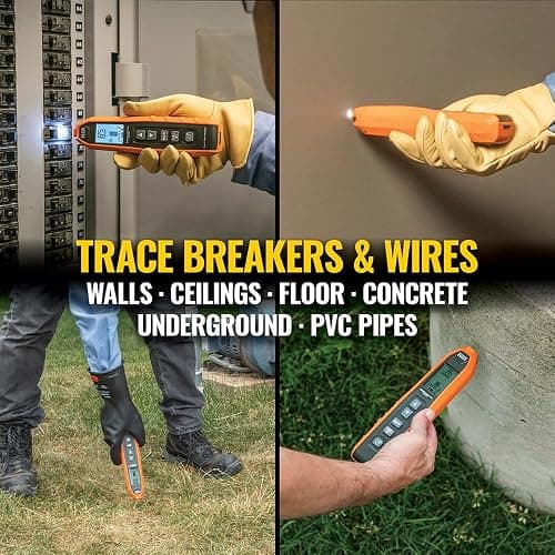 Klein Tools ET450 Advanced Underground Circuit Breaker Finder and Wire Tracer Kit for Energized and Non-Energized Breakers, Fuses, and Wires thumbnail 3