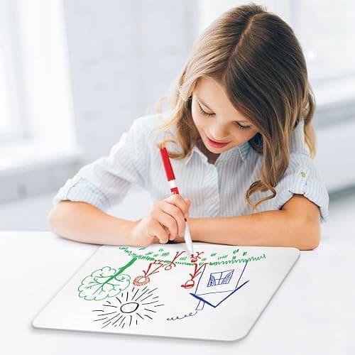 Grid Whiteboard, 9 x 12 Graph Board, 2 Pack Double Sided Dry Erase Board for Students and Kids thumbnail 6
