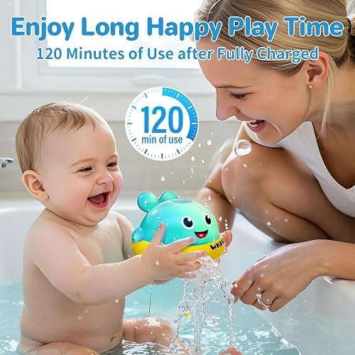 Baby Light Up Bath Toys: Toddler Bath Toy for 1 2 Year Old - Bath Toys for Babies 6-12 Months with Colorful Lights - Baby Boy girl Gifts Kids Toys Age 1-3 thumbnail 6