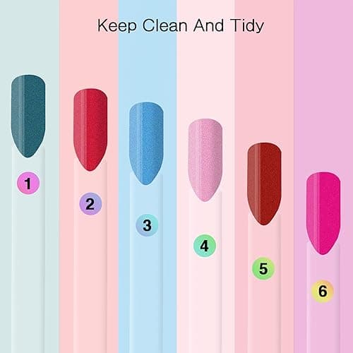 100 ps Fan-Shaped Nail Swatch Sticks with Number Stickers, Nail Practice Sticks, Color Display Wheel, Sample Tips(Transparent) thumbnail 3