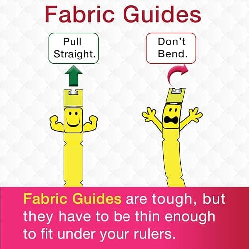 Guidelines4Quilting Quilt Ruler Upgrade Kit for 12 Inch and 24 Inch Rulers, Cut Accurate Strips and Squares Even in 1/8 Inch Increments with No Fabric Waste, Non-Slip, Left-Hand Friendly, Made in USA thumbnail 9