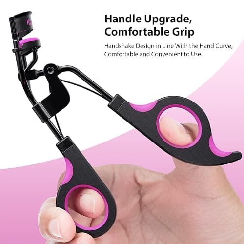 Kaasage Eyelash Curler with Pads, Lash Curler with 5 Extra Silicone Replacement Pads, Achieve Perfect Curls in 5 Seconds - Purple thumbnail 5