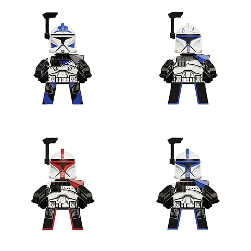 JsLTCustoms 501st Phase 1 ARC Clone Troopers Muunilinst 10 Army Set, 13 Figures, Battle Pack with Accessories thumbnail 2