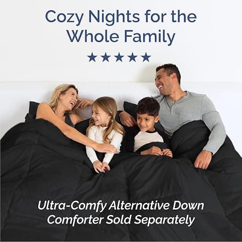 Queen Size 4 Piece Sheet Set - Comfy Breathable & Cooling Bed Sheets Set - Hotel Luxury Bedding for Women, Men, Kids, Teens, Boys & Girls - Deep Pockets, Ultra-Soft, Wrinkle Free - Oeko-Tex - Black thumbnail 8