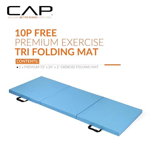 CAP Barbell All Purpose Folding Anti Tear Exercise Training Aerobic Fitness Gym & Gymnastics Balance Mat | Multiple colors thumbnail 2