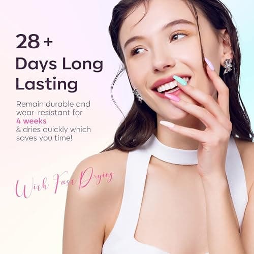 Modelones Gel Nail Polish 6 Colors Pastel Pink Blue Gel Polish Set Soak Off Purple Nude Nail Gel Nail Art DIY Manicure Salon and Home for Women thumbnail 5