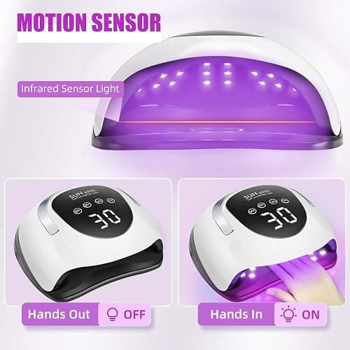 LadyMisty 220W LED UV Light Dryer for Nails Gel Polish with 57 Lamp Beads 4 Timer Setting & LCD Touch Display Screen, Auto Sensor, Professional Nail Light thumbnail 3