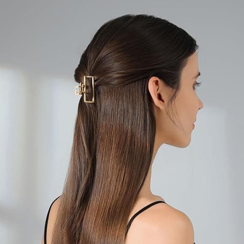 CWJCYTNSN Small Gold Hair Clips, 10Pcs Metal Hair Claw Clips for Women Thick Thin Hair, Non-Slip Hair Clips for Women and Girls, Strong Hold Hair Accessories thumbnail 3