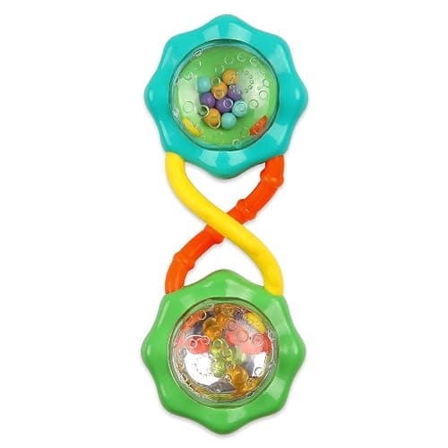 Bright Starts Little Shakers 6pc Gift Set, Easy-Grasp Oball Technology, Baby Rattles, Balls and Teethers, On-The-Go Toys, Lightweight, Unisex, Newborn+ thumbnail 9