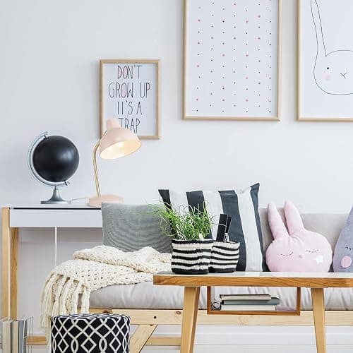Globe Electric 67339 16 Inch Pink Desk Lamp with Gold Arm, in-Line On/Off Switch, Reading Light, Ideal for Bedroom, Dorm and Office thumbnail 4