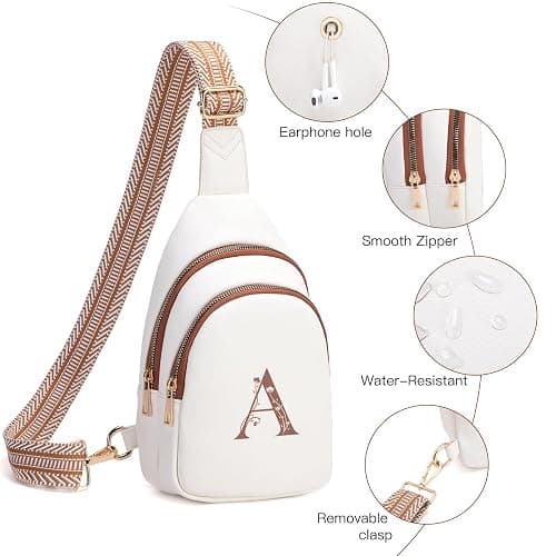 Viverte Crossbody Bags for Women Initial Sling Bag Cross Body Fanny Packs Personalized Gifts for Mom Women Wife thumbnail 4