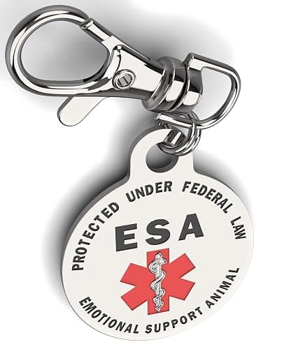ESA tag Emotional Support Animal tag Emotional Support Animals ID Emotional Support Dog Vest Service Dog Animal ESA Service Dog Patch tag Collar Tags for Small Dogs Collars Medical Patches sevice ESA thumbnail 4