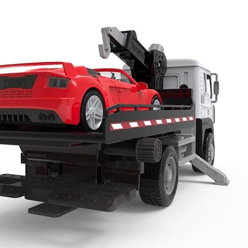 Driven by Battat – Toy Tow Truck for Kids – Rescue Vehicle Toy – Lights & Sounds – Movable Parts – 3 Years + – Tow Truck, 20 inches thumbnail 6