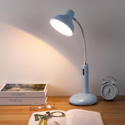VAVOFO Wireless LED Desk Lamp with Touch Control - Adjustable 2700-7000K Color Temperature, 700LM Brightness, 360° Flexible Gooseneck, USB-C Charging, 2.5hrs Cordless Use (Blue) thumbnail 5