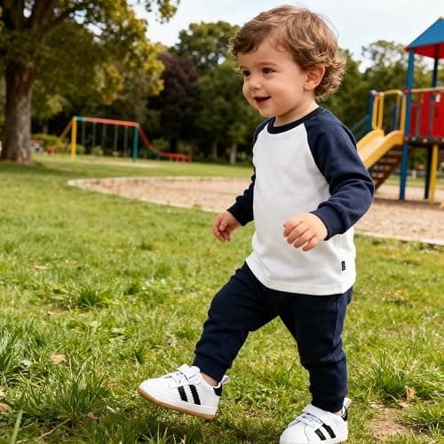 TsQiiane Newbron Baby Boys Girls Retro Sneakers Pu Leather Rubber Sole Walking Shoes Toddler Non-Slip First Walkers Infant Slippers Crib Shoes thumbnail 3