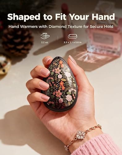 OCOOPA Women Rechargeable Hand Warmers 2 Pack, Portable, Stylish, Diamond-Shape Magnetic Electric Handwarmer, Reusable Pocket Heater, 2026 Tech Gifts for Christmas, Raynaud, Hiking, Camping, UT4 Rare thumbnail 2