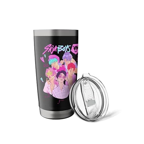 KPop Demon Hunters Saja Boys Heartthrob Officially Licensed Stainless Steel Insulated Tumbler thumbnail 6