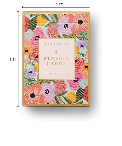 RIFLE PAPER CO. Garden Party Themed Playing Cards for Adults, Standard Deck of Cards for Card Games and Poker at Home or Party, Beautiful Printed Floral Design thumbnail 3