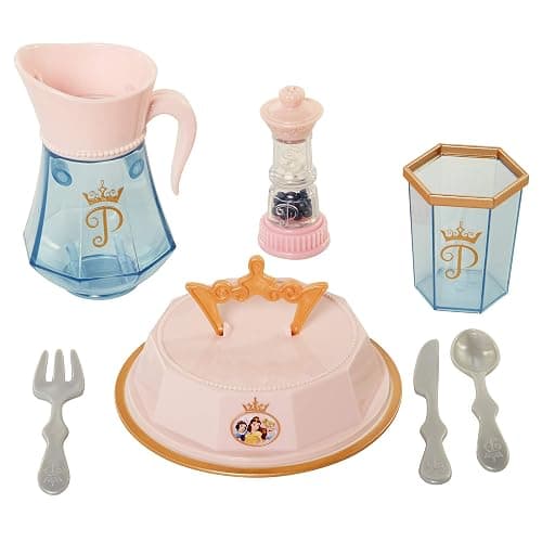 Disney Princess Style Collection Room Service Pretend Play Toy Set - with Serving Tray, Plate Cover, Pitcher & More for A Great Pretend Travel Experience - Girls Ages 3+ thumbnail 10