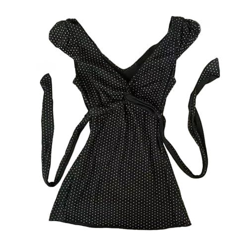 Grunge Emo Goth Shirts Y2k Lace Bow Coquette Babydoll Tops Women Vintage Graphic Tee 2000s Summer Crop Tops - Image 1