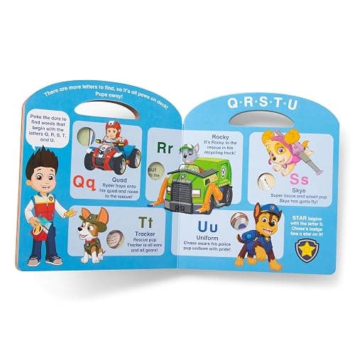 Melissa & Doug PAW Patrol Children's Book - Poke-A-Dot: Alphabet Adventure thumbnail 5