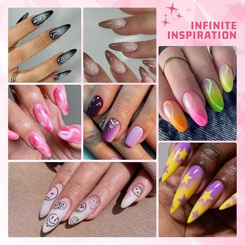 Nail Sponges for Ombre Gel Polish Patting Sponge Grabber Pat Nails Art Tool | Nail sponges for ombre gel polish patting nail art: 120pcs sponges and grabber pen.Patting gel polish palette paint tools kit thumbnail 6