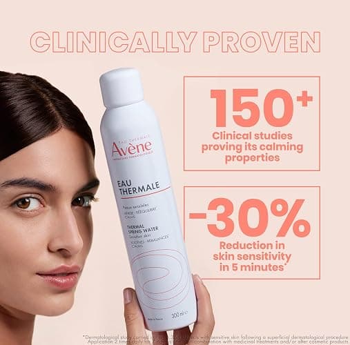 Avène Thermal Spring Water, Soothing Calming Facial Mist Spray for Sensitive Skin, Soothes, Softens + Calms Skin, Formulated with Mineral & Biological Properties thumbnail 2