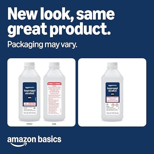 Amazon Basics 99% Isopropyl Alcohol For Technical Use,16 Fluid Ounces, 1-Pack (Previously Solimo) thumbnail 3
