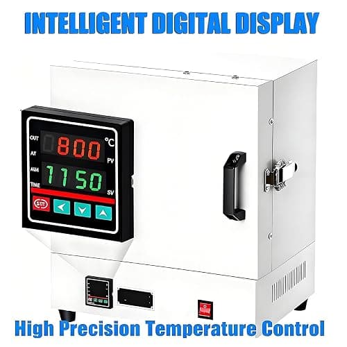 2000W Electric Kiln for Jewelry Making, Pottery Glazing & Metal Casting, Max Temp 1150℃, Ceramic Muffle Furnace for Home & Laboratory Use thumbnail 4