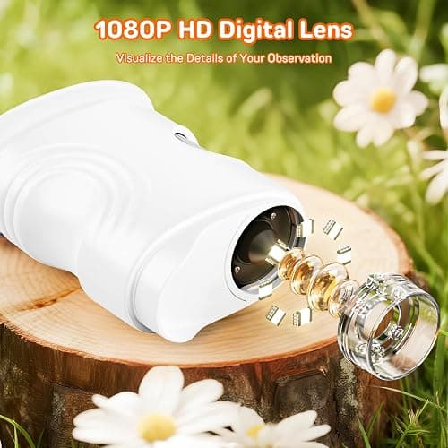 1000X Handheld Digital Microscope for Kids with 2.0" IPS Screen, Easter Gifts Portable STEM Science Lab Toy, Rechargeable Pocket Microscope Educational Gift for Boys & Girls Age 4-6 8-12, White thumbnail 9