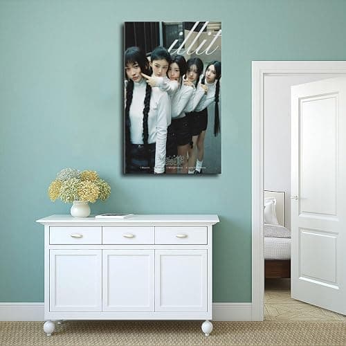 SMART COLOR ILLIT FAN ART7 Canvas Poster Wall Art Decor Print Picture Paintings for Living Room Bedroom Decoration 8" L X 12" W thumbnail 4