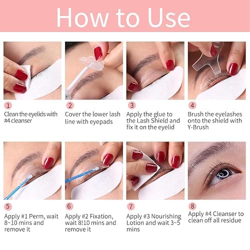 2024 Upgraded Lash Lift Kit, Professional Semi-Permanent Curling Eyelash Perm Kit Suitable for Salon & Home Use thumbnail 4
