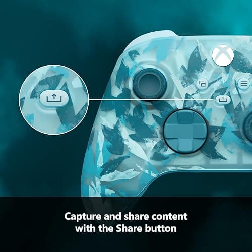 Xbox Wireless Controller Ice Breaker Special Edition - Wireless & Bluetooth Connectivity - New Hybrid D-Pad - New Share Button - Featuring Textured Grip thumbnail 5