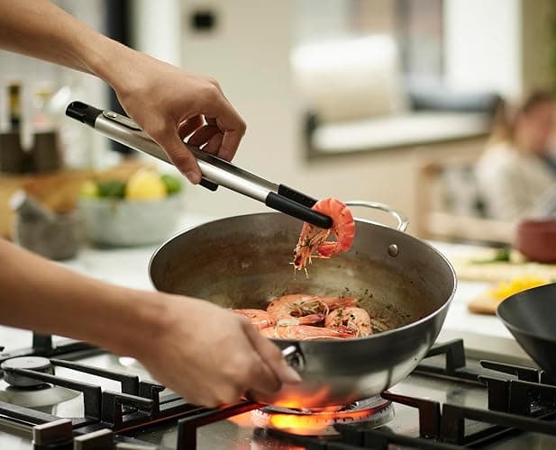 Joseph Joseph Elevate Fusion Precision tongs, BPA Free, Heat Resistant Non Stick Kitchen Utensil, Stainless Steel Handles, 12.01"L x 1.3"W thumbnail 2