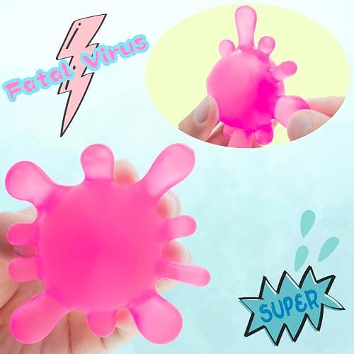 Spectacular Splat-Tastic Squishy Toy, Stress Splat Toy, Gel Filled Fidget Toys for Kids Stress Relief - High Density Squeeze Balls for Students Calming,Ideal Gifts for Kids, Birthday & Christmas thumbnail 5