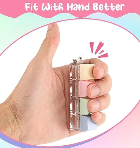 Keyboard Fidget Keychain, Mini Fidget Keyboard Clicker Keycap Stress Relief Toy for Adults to Relieve Anxiety & Pass Time (Assorted Colors) thumbnail 3