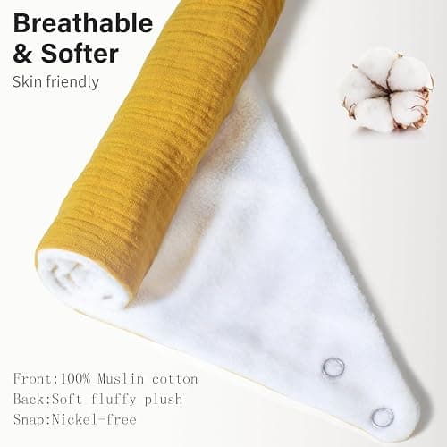 NISXABEBE Muslin Baby Bibs,Soft Triangular Baby Bandana Drool Bibs for Baby Boy Girl,Solid Colors Bib for Drooling Teething thumbnail 2