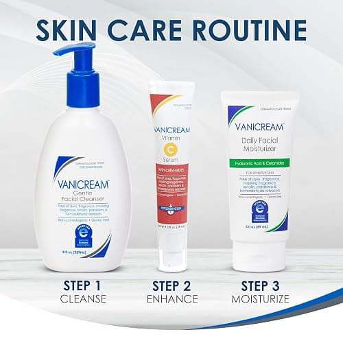 Vanicream Daily Facial Moisturizer With Ceramides and Hyaluronic Acid - Formulated Without Common Irritants for Those with Sensitive Skin, 3 fl oz (Pack of 1) thumbnail 9