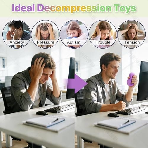 Dumpling Squishy Mystery Box, Dumplings Squeeze Stress Balls for Kids & Adults, Sensory Fidget Toys for Anxiety Relief, Crazy Fun Surprise Dumpling Ideal Gift for Boys,Girls,Teens(Pink) thumbnail 9