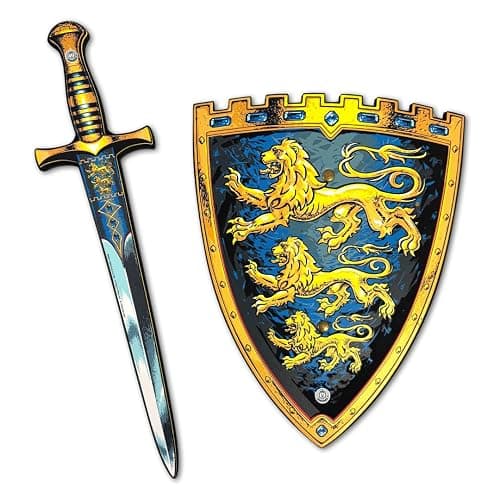 Liontouch - King Foam Sword & Shield Set for Kids - Age 3-6 - Triple Lion | Regal Design Inspired By Medieval Kings | Complete Toy Battle Set For Safe Role Play & Kingdom Adventures For Boys - Image 1
