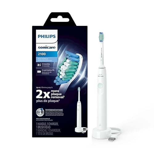 Philips Sonicare 2100 Power Toothbrush, Rechargeable Electric Toothbrush, White Mint HX3661/04 - Image 1