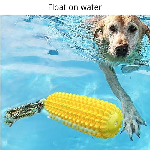 Mloowa Dog Chew Toys for Aggressive Chewers,Corn Interactive Squeaky Dog Toys for Puppy Medium Breed,Tough Rubber Dental Chew Dog Toys thumbnail 5