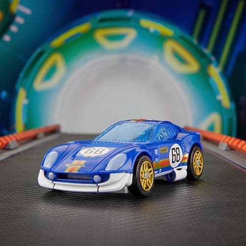 Transformers Collaborative Hot Wheels® x El Segundo Coupe, Deluxe Class 5-Inch Robot Action Figure Converts to Racecar, Ages 8+ thumbnail 8